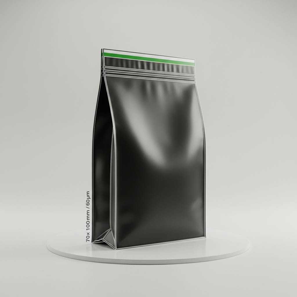 Druckverschlussbeutel /Tütchen, 90 µm, 80x60 VE100,GREEN LINE VE 100
