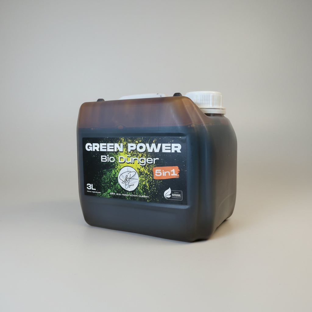 S&R Organics Green Power 5in1 Bio-Dünger  3L  Veganer Flüssigdünger für Wachstum & Blüte