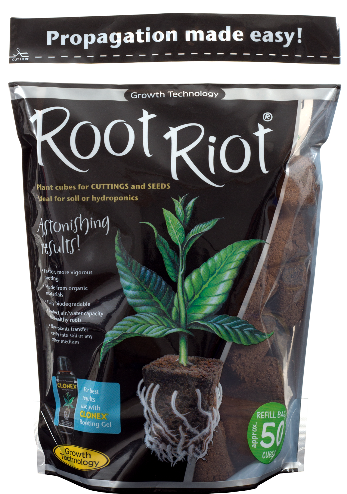 Growth Technology Root Riot refill bag 50  Stk